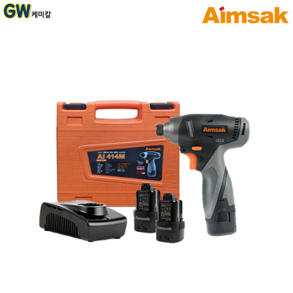 아임삭 임팩트 드라이버 14.4v AI-414M-3G 2.0AH 배터리2개 충전기1개